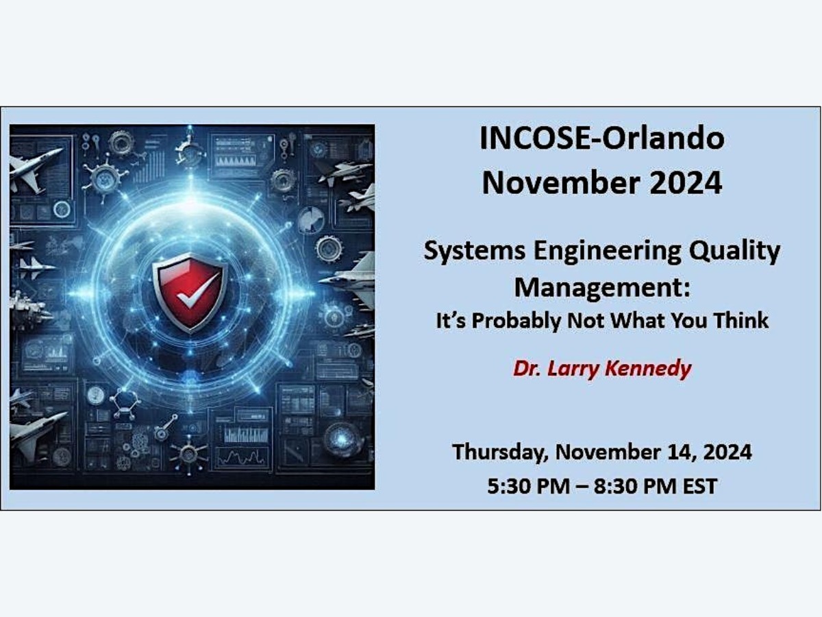 INCOSE Orlando Monthly Meeting - November 2024